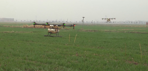 Drone on duty, 1 minute “fix” 2 acres of land-msoen