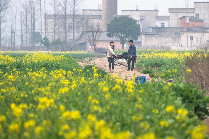 Hubei Tianmen: UAV helps spring farming production-msoen