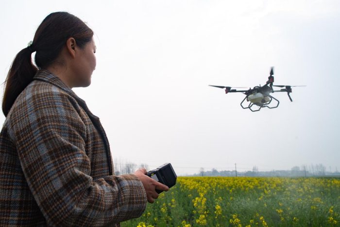 Hubei Tianmen: UAV helps spring farming production-msoen