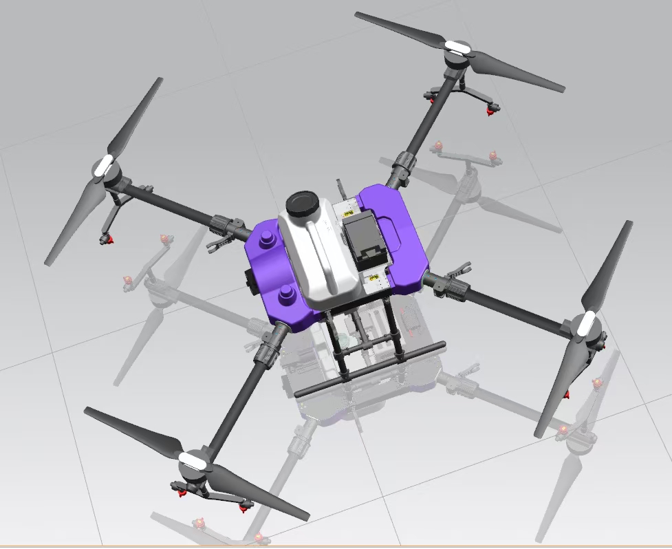 图片[1]-Drones used to spray crops